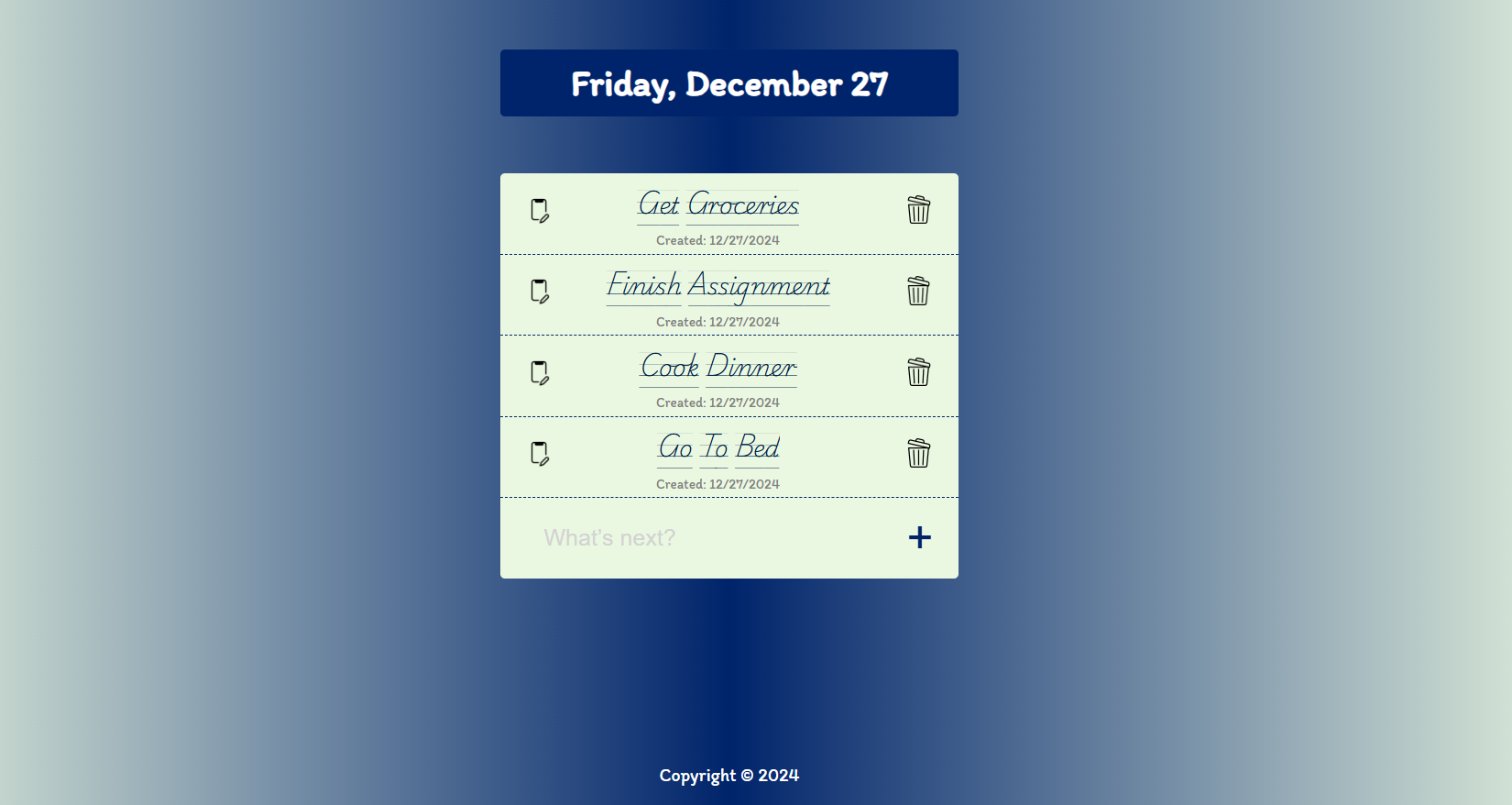 Todo List App